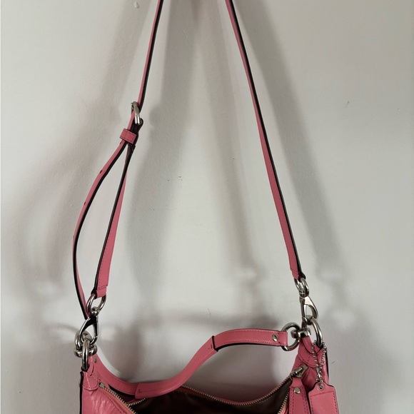 Coach Pink Leather Shoulder Bag